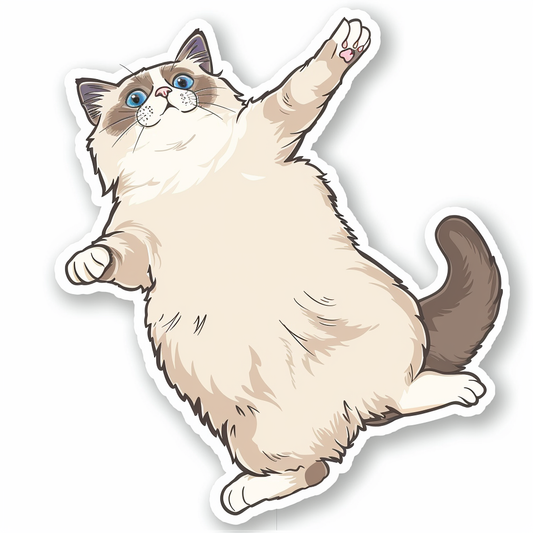 Ragdoll Cat Vinyl Decal Sticker for Car, Laptop, Tumbler and more # F08023