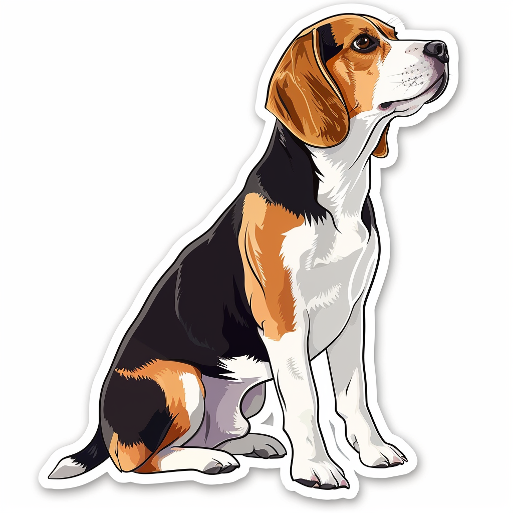 Beagle dog Vinyl Decal Sticker for Car, Laptop, Tumbler and more # F011800
