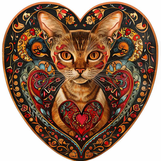 Abyssinian Cat astronaut majestic Expressive surreal Vinyl Decal Sticker for Car, Laptop, Tumbler and more # F021230-4" x 4"