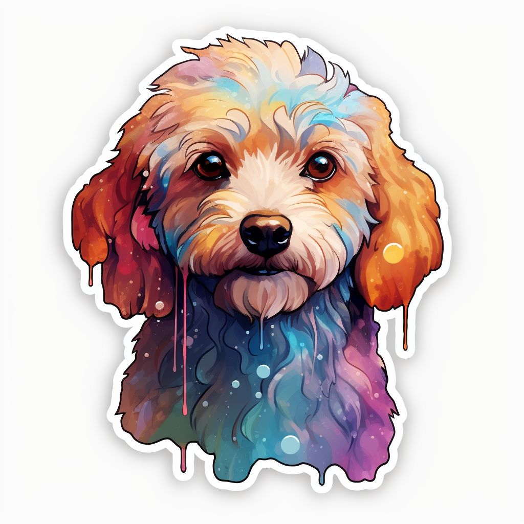 Poodle dog Vinyl Decal Sticker for Car, Laptop, Tumbler and more # F012196