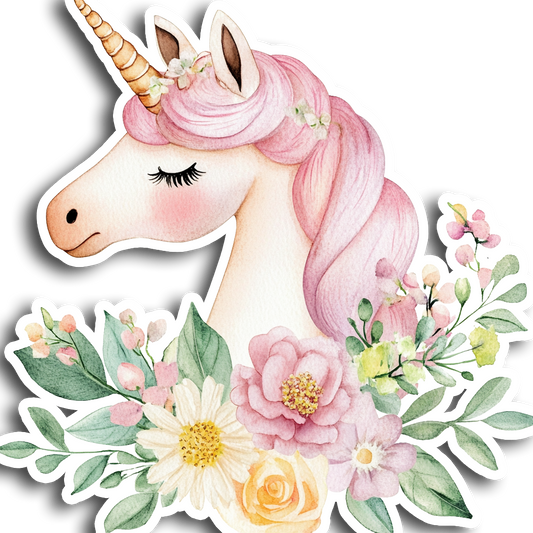 Unicorn Vinyl Decal Sticker for Car, Laptop, Tumbler and more # A017031-4" x 4"