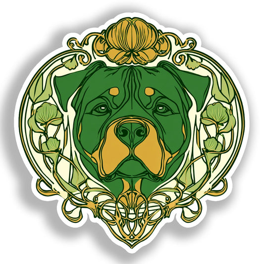Rottweiler Dog Vinyl Decal Sticker for Car, Laptop, Tumbler and more # A017952-4" x 4"