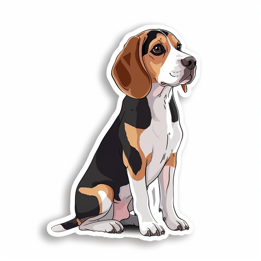 Beagle dog Vinyl Decal Sticker for Car, Laptop, Tumbler and more # F011794