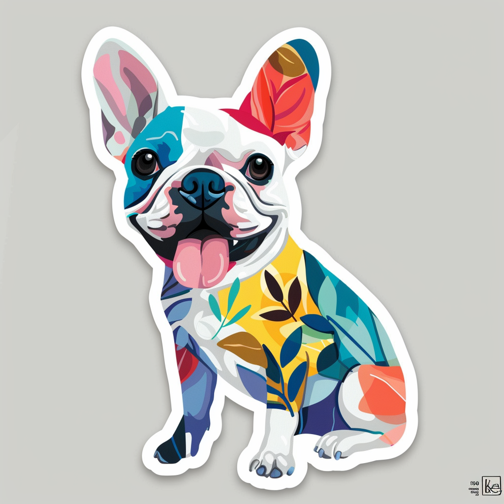 French Bulldog Vinyl Decal Sticker for Car, Laptop, Tumbler and more # F07236