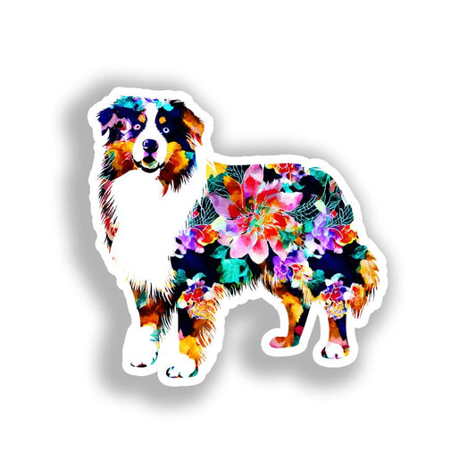 Medium Breed Dog Vinyl Decal Sticker for Car, Laptop, Tumbler and more # A019353-4" x 4"