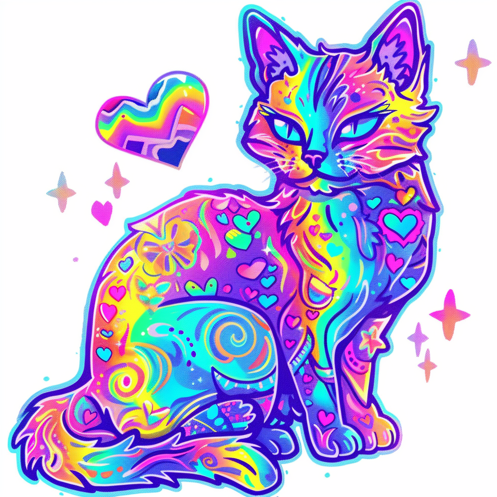 American Shorthair Cat majestic Expressive surreal Vinyl Decal Sticker for Car, Laptop, Tumbler and more # F018792