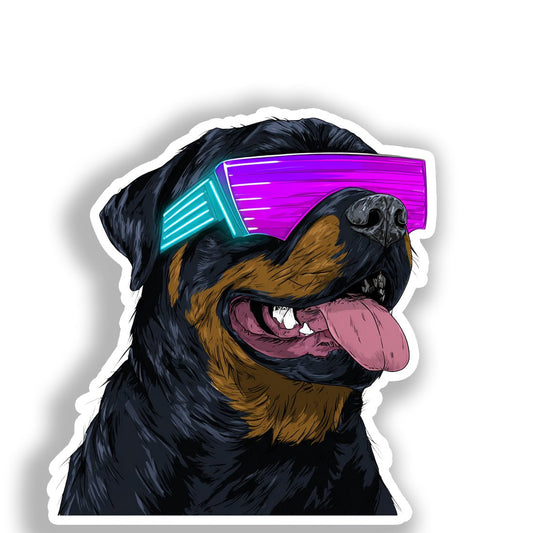 Rottweiler Dog Vinyl Decal Sticker for Car, Laptop, Tumbler and more # A017996-4" x 4"