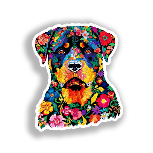 Rottweiler Dog Vinyl Decal Sticker for Car, Laptop, Tumbler and more # A018155-4" x 4"