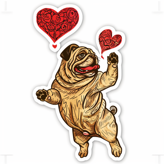 Bulldog Dog majestic Expressive surreal Vinyl Decal Sticker for Car, Laptop, Tumbler and more # F017673