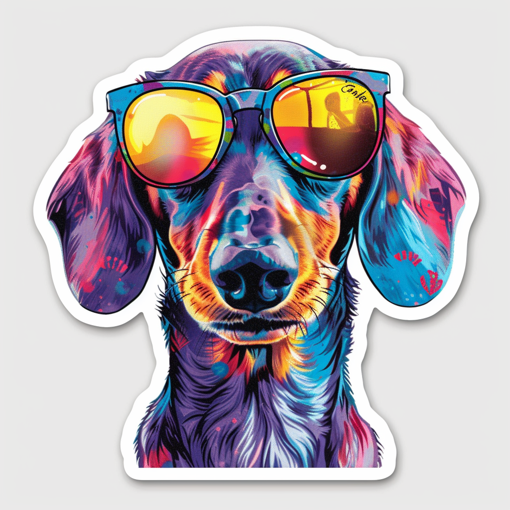 Dachshund Dog Vinyl Decal Sticker for Car, Laptop, Tumbler and more # F013023