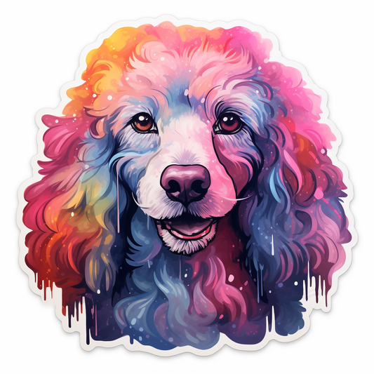 Poodle dog Vinyl Decal Sticker for Car, Laptop, Tumbler and more # F012176