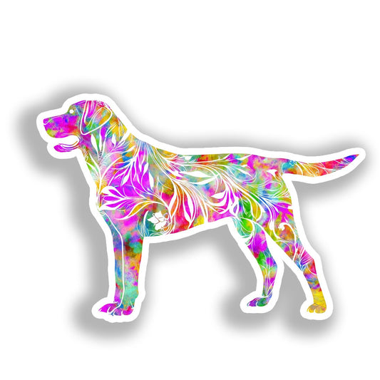 Labrador Retriever Dog Vinyl Decal Sticker for Car, Laptop, Tumbler and more # A019448-4" x 4"