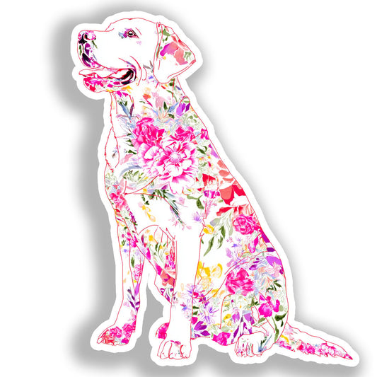 Labrador Retriever Dog Vinyl Decal Sticker for Car, Laptop, Tumbler and more # A019469-4" x 4"
