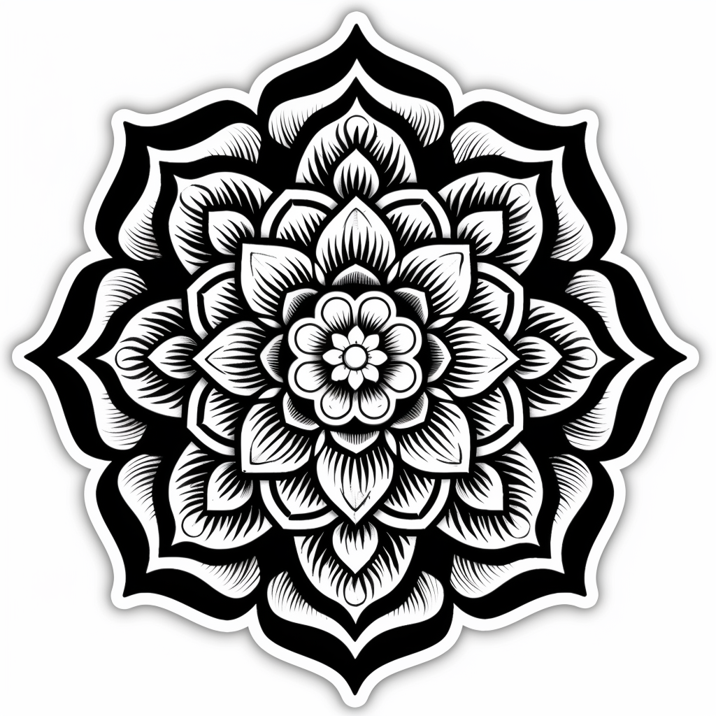 Mandala Vinyl Decal Sticker for Car, Laptop, Tumbler and more # F08236