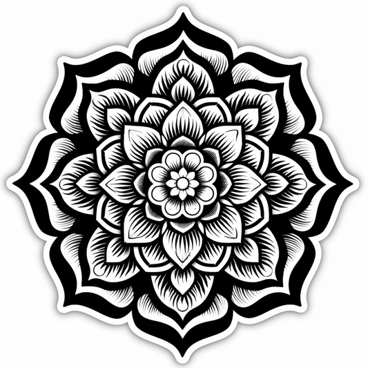Mandala Vinyl Decal Sticker for Car, Laptop, Tumbler and more # F08236