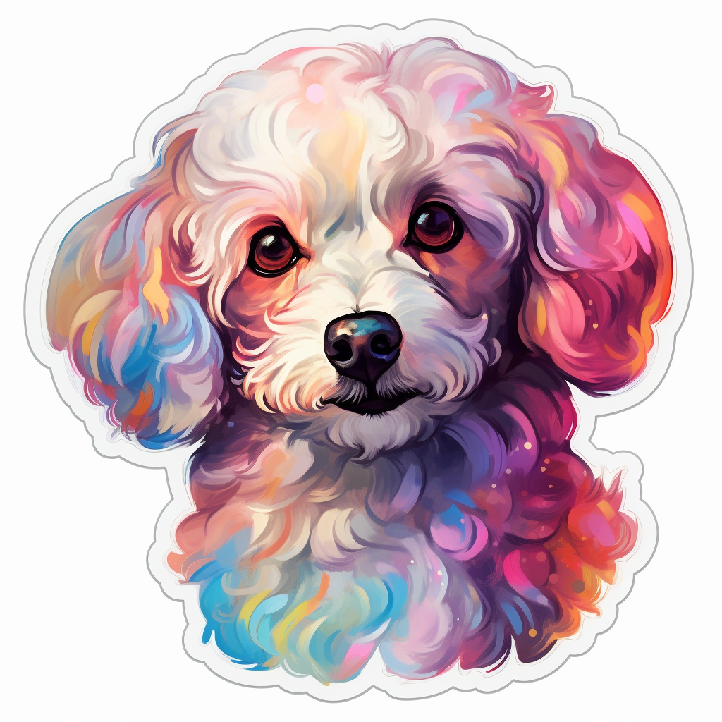 Poodle dog Vinyl Decal Sticker for Car, Laptop, Tumbler and more # F012197