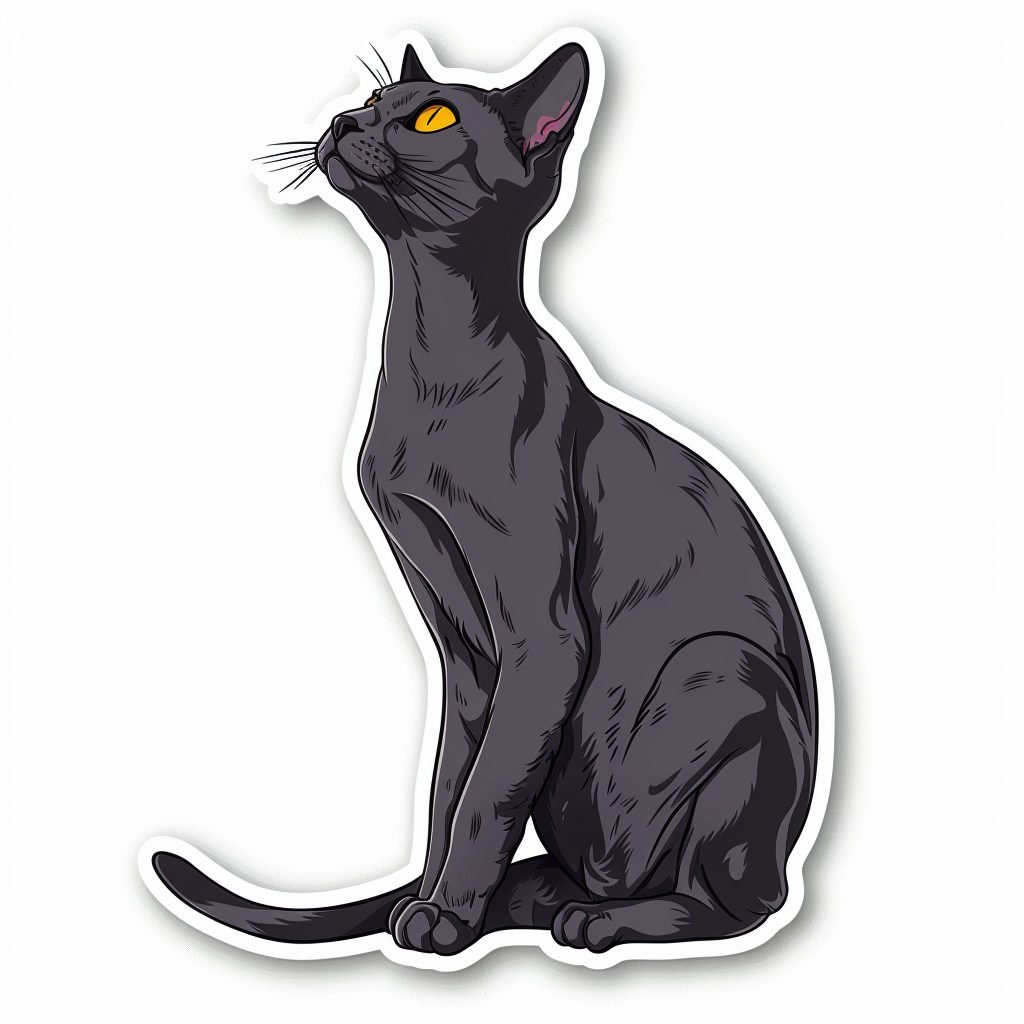 Abyssinian Cat Vinyl Decal Sticker for Car, Laptop, Tumbler and more # F08048
