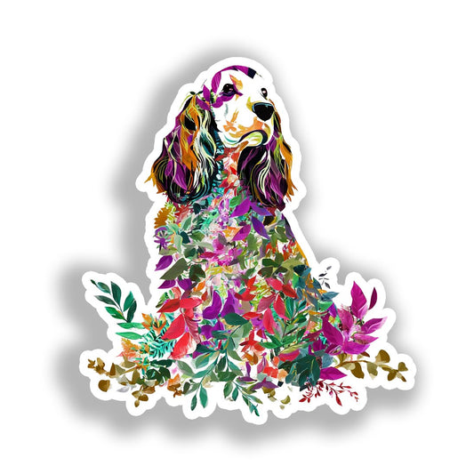 Cocker Spaniel Dog Vinyl Decal Sticker for Car, Laptop, Tumbler and more # A019793-4" x 4"