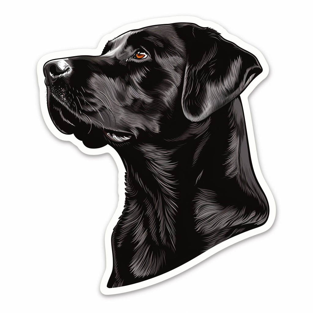 Labrador Retriever Dog Vinyl Decal Sticker for Car, Laptop, Tumbler and more # F07288