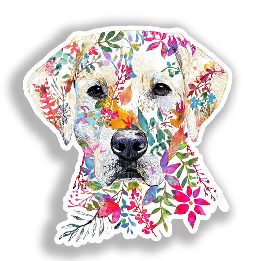 Labrador Retriever Dog Vinyl Decal Sticker for Car, Laptop, Tumbler and more # A019462-4" x 4"