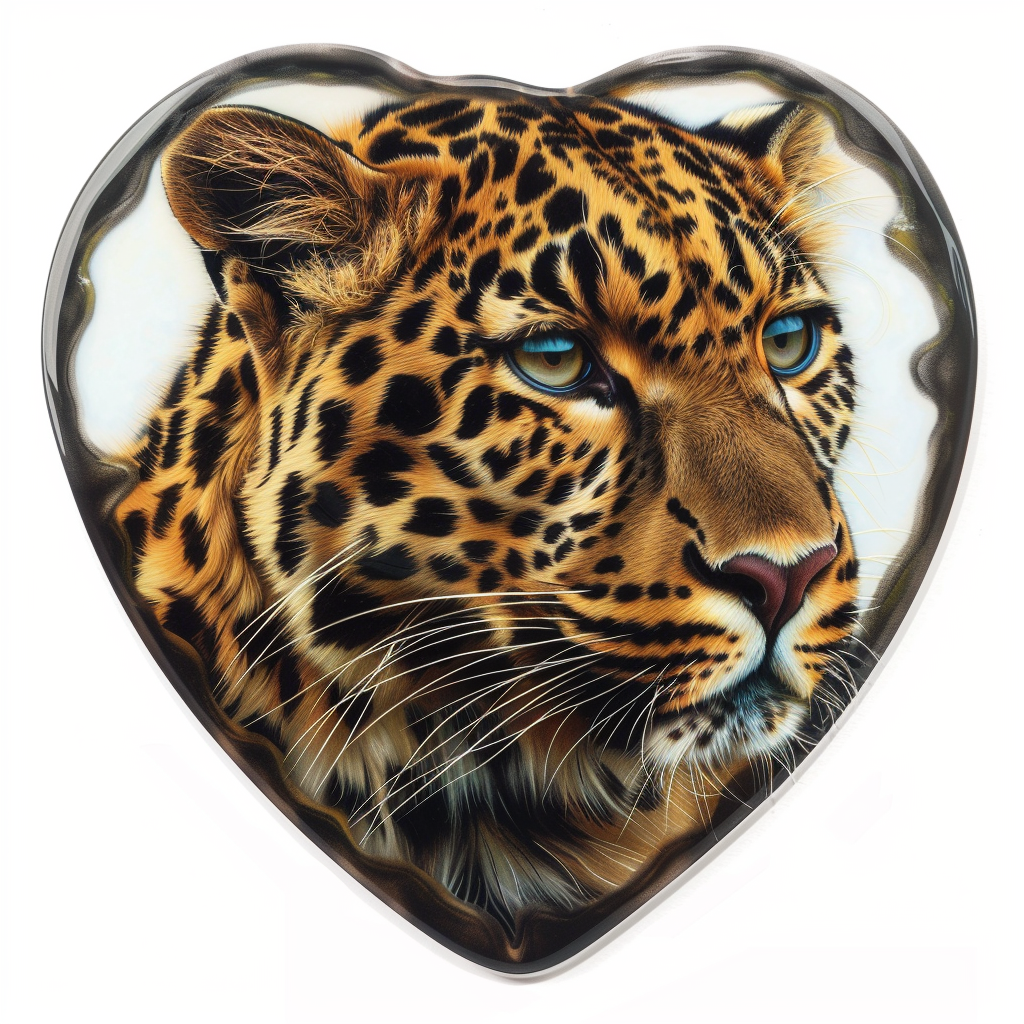 Leopard majestic Expressive surreal Vinyl Decal Sticker for Car, Laptop, Tumbler and more # F022541