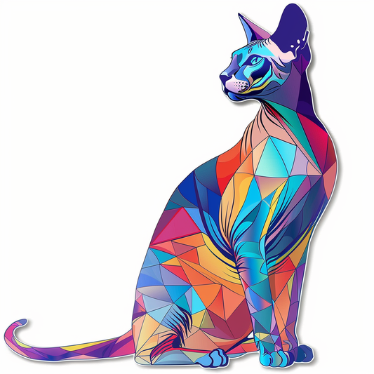 Sphynx Cat Vinyl Decal Sticker for Car, Laptop, Tumbler and more # F09987