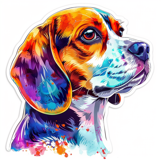 Beagle dog Vinyl Decal Sticker for Car, Laptop, Tumbler and more # F012005