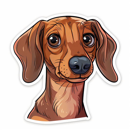 Dachshund Dog Vinyl Decal Sticker for Car, Laptop, Tumbler and more # F013137