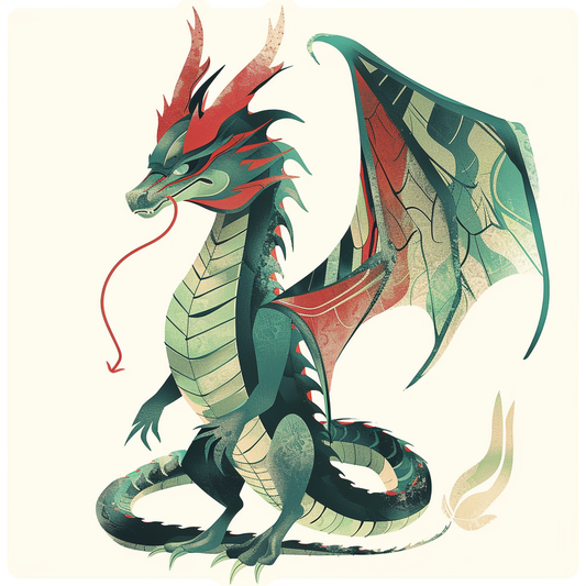 Dragon majestic Expressive surreal Vinyl Decal Sticker for Car, Laptop, Tumbler and more # F018956