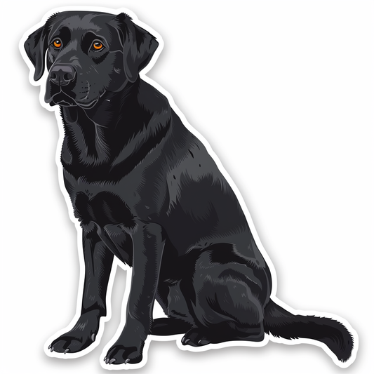 Labrador Retriever Dog Vinyl Decal Sticker for Car, Laptop, Tumbler and more # F07743