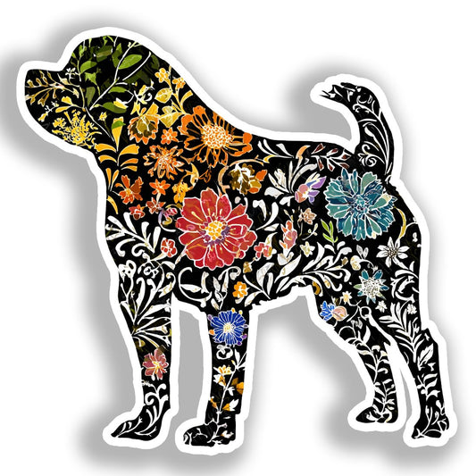Rottweiler Dog Vinyl Decal Sticker for Car, Laptop, Tumbler and more # A018218-4" x 4"
