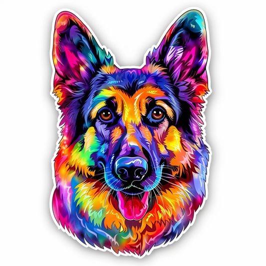 German Shepherd Dog Vinyl Decal Sticker for Car, Laptop, Tumbler and more # F011451