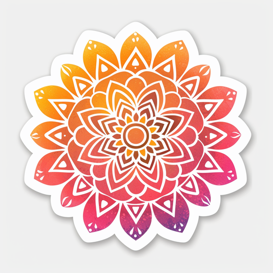 Mandala Vinyl Decal Sticker for Car, Laptop, Tumbler and more # F08261