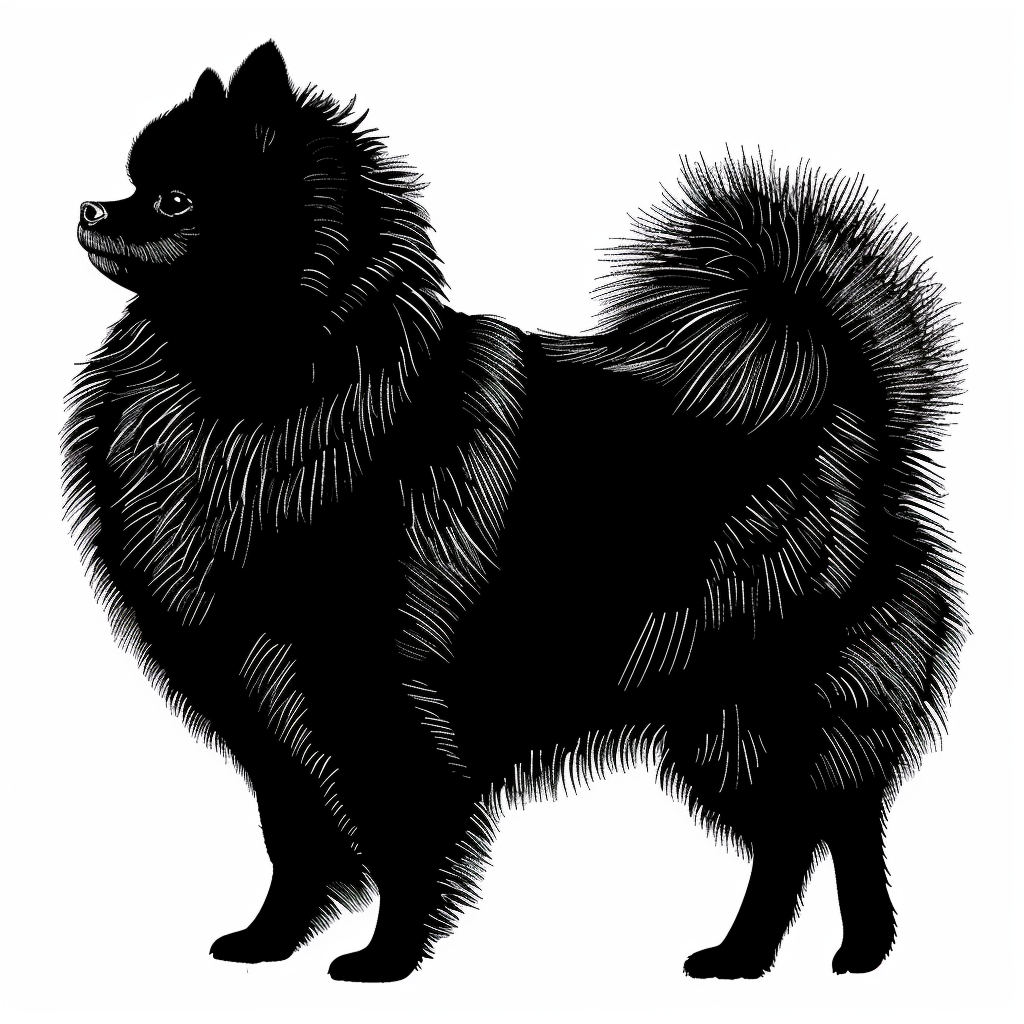 Sticker of a Pomeranian Dog majestic Expressive surreal Vinyl Decal Sticker for Car, Laptop, Tumbler and more # F013846