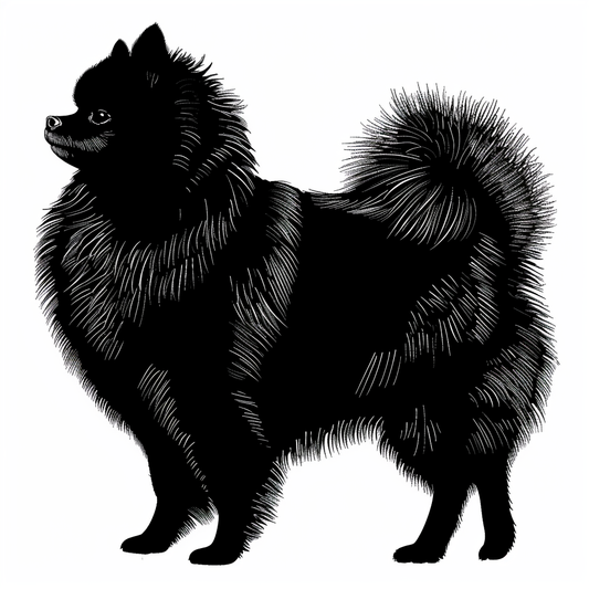 Sticker of a Pomeranian Dog majestic Expressive surreal Vinyl Decal Sticker for Car, Laptop, Tumbler and more # F013846