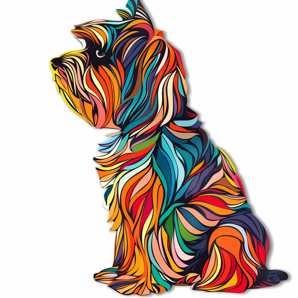 Yorkshire Terrier Dog Vinyl Decal Sticker for Car, Laptop, Tumbler and more # F07480