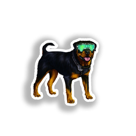 Rottweiler Dog Vinyl Decal Sticker for Car, Laptop, Tumbler and more # A018059-4" x 4"