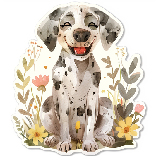 Great Dane Dog Expressive surreal Vinyl Decal Sticker for Car, Laptop, Tumbler and more # F022866