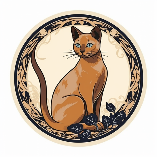 Burmese Cat Vinyl Decal Sticker for Car, Laptop, Tumbler and more # F010718
