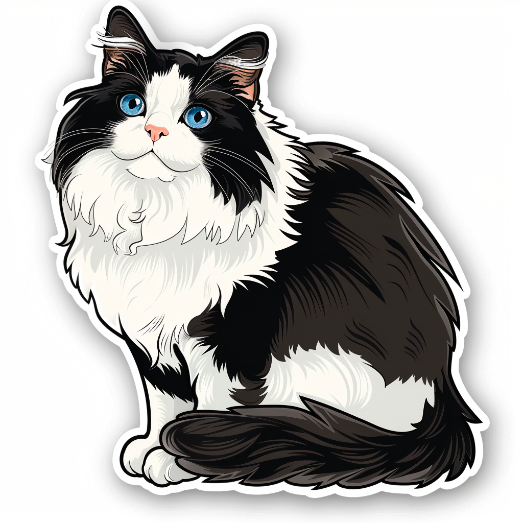 Ragdoll cat Vinyl Decal Sticker for Car, Laptop, Tumbler and more # F07873
