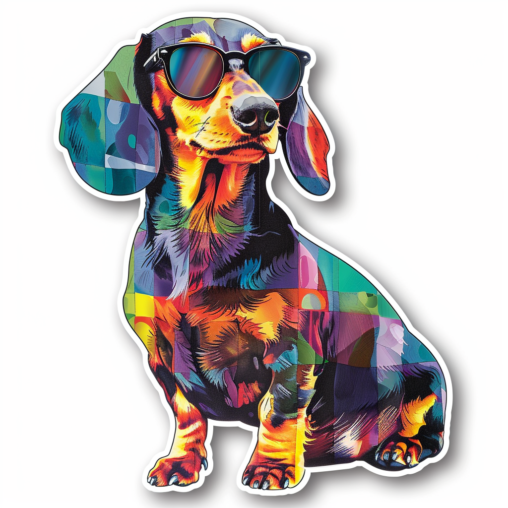 Dachshund Dog Vinyl Decal Sticker for Car, Laptop, Tumbler and more # F013022