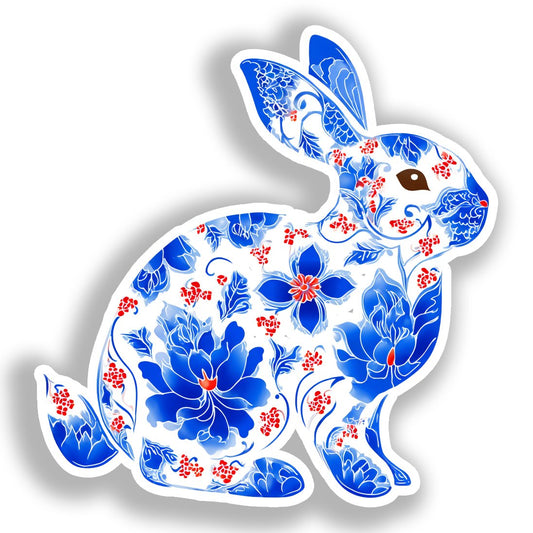 Rabbit   Vinyl Decal Sticker for Car, Laptop, Tumbler and more # A018398-4" x 4"