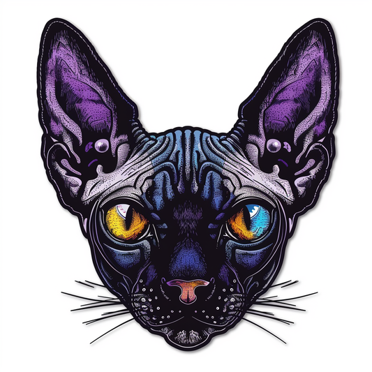 Sphynx Cat Vinyl Decal Sticker for Car, Laptop, Tumbler and more # F010008