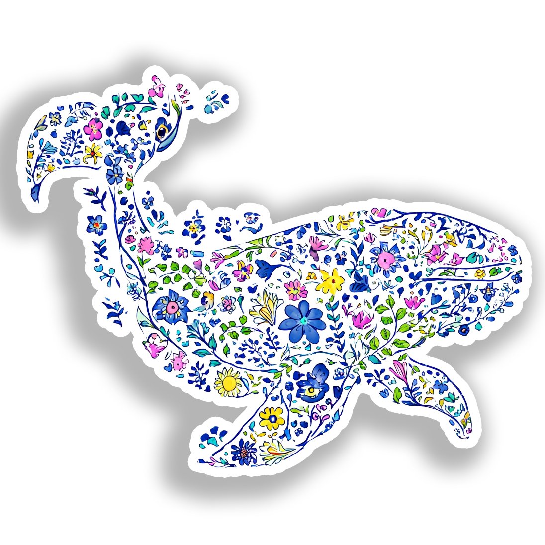 Whale   Vinyl Decal Sticker for Car, Laptop, Tumbler and more # A018371-4" x 4"