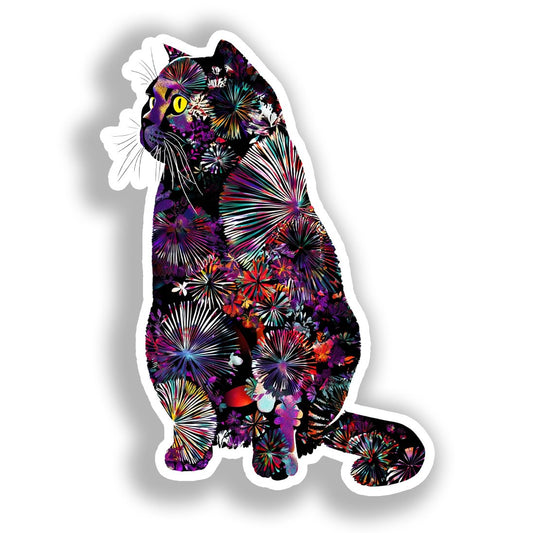 British Shorthair Cat Vinyl Decal Sticker for Car, Laptop, Tumbler and more # A018942-4" x 4"