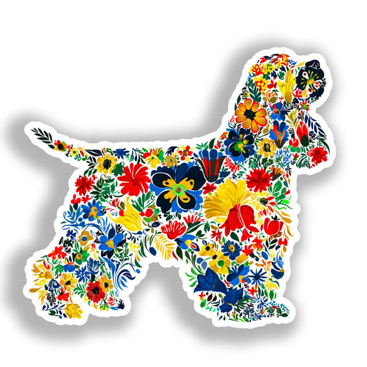 Cocker Spaniel Dog Vinyl Decal Sticker for Car, Laptop, Tumbler and more # A018765-4" x 4"