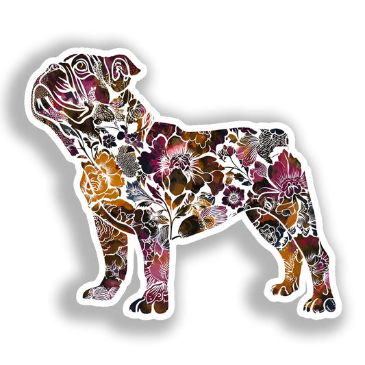 Bulldog English Dog Vinyl Decal Sticker for Car, Laptop, Tumbler and more # A018943-4" x 4"