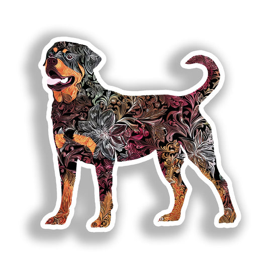 Rottweiler Dog Vinyl Decal Sticker for Car, Laptop, Tumbler and more # A018193-4" x 4"