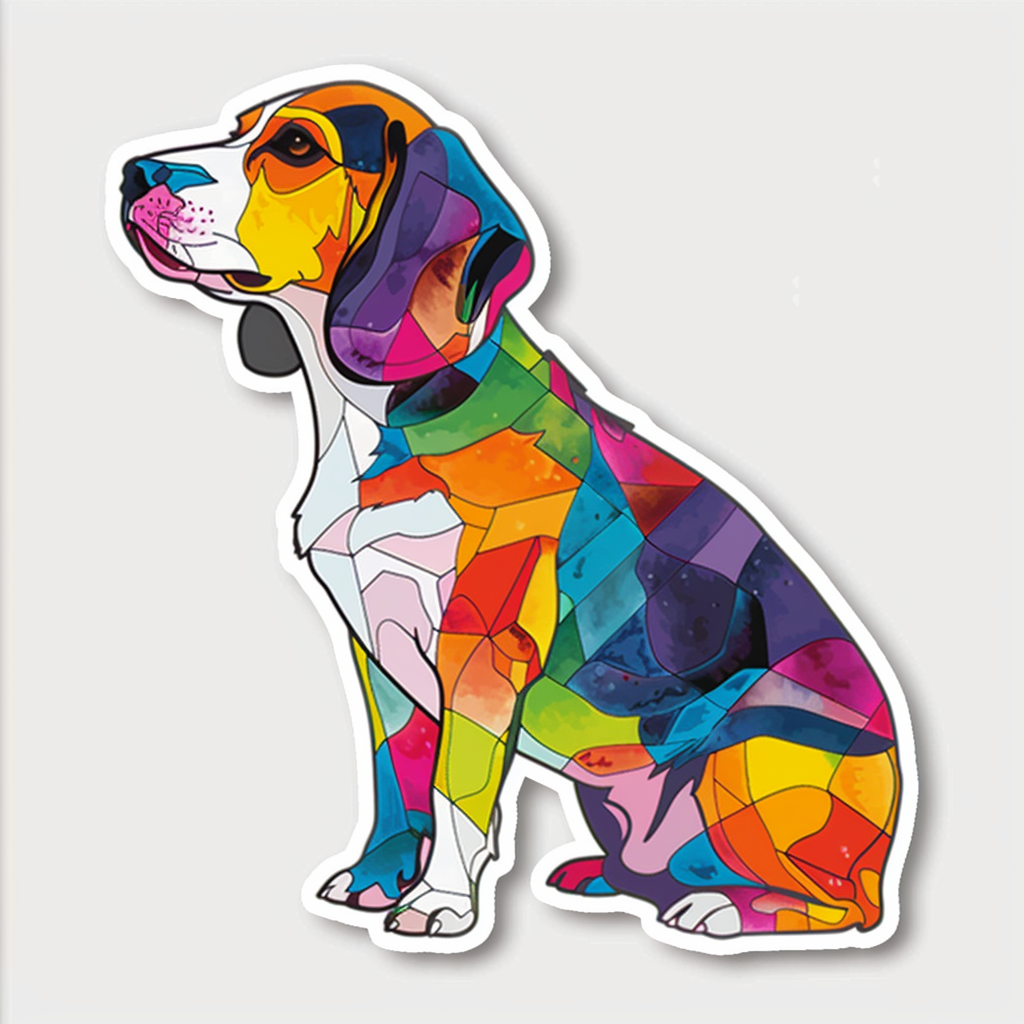 Beagle dog Vinyl Decal Sticker for Car, Laptop, Tumbler and more # F012151