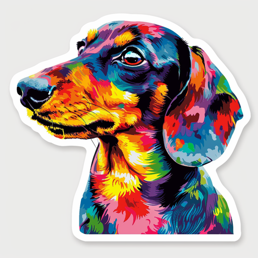 Dachshund Dog Vinyl Decal Sticker for Car, Laptop, Tumbler and more # F013059